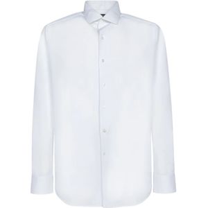 Zegna, Heren, Overhemden, Wit, Maat: S Katoen,