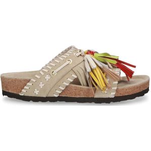 Elena Iachi, Dames, Schoenen, Beige, Maat: 39 EU Suède,