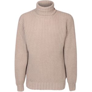 Dell'oglio, Heren, Truien, Beige, Maat: L Kasjmier,
