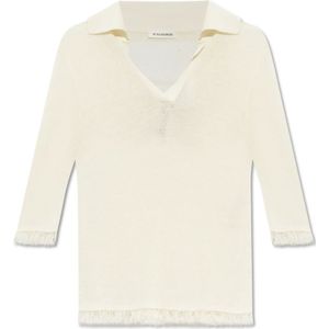 By Malene Birger, Dames, Tops, Wit, Maat: M Katoen,