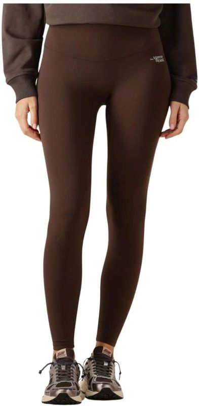 Mercer Amsterdam - Legging - Bruin - Naadloos - Nylon - Vier-weg Stretch