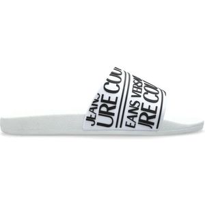 Versace Jeans Couture - Logo Slides - Wit - Heren Schoenen