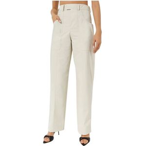 Isabel Marant, Dames, Broeken, Beige, Maat: XS Katoen,