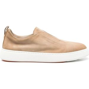 Santoni, Heren, Schoenen, Beige, Maat: 43 1/2 EU Suède,
