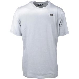 Diesel, Heren, Tops, Grijs, Maat: S Katoen,