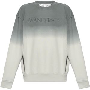 JW Anderson, Heren, Sweatshirts & Hoodies, Grijs, Maat: S Katoen,