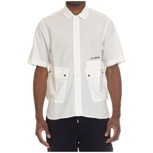 C.p. Company, Heren, Overhemden, Wit, Maat: L