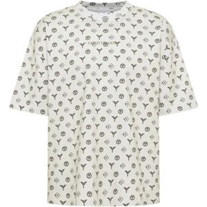 Carlo Colucci - Torn Pages - T-shirt - Wit - Oversized Logo