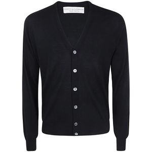 Filippo De Laurentiis, Heren, Truien, Zwart, Maat: XL