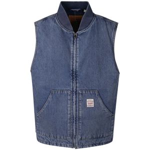 Levi's - Sansome Vest - Blauw - Heren - Katoen