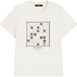 Weekend Max Mara, Dames, Tops, Beige, Maat: M Katoen,