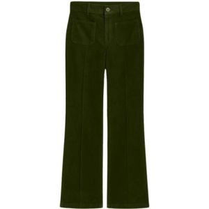 Vanessa Bruno, Dames, Broeken, Groen, Maat: 2XS Katoen,