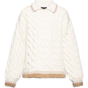 Lacoste, Heren, Truien, Beige, Maat: S Wol,