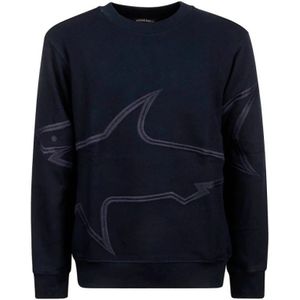 Paul & Shark, Heren, Sweatshirts & Hoodies, Zwart, Maat: L Katoen,