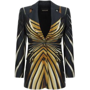 Roberto Cavalli, Dames, Jassen, Veelkleurig, Maat: XL Zijde,