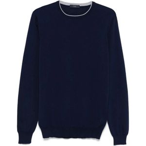 Fay, Heren, Truien, Blauw, Maat: XL Katoen,