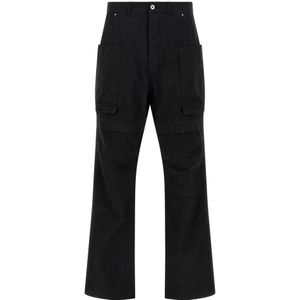 Rick Owens, Heren, Broeken, Zwart, Maat: W32 Katoen,