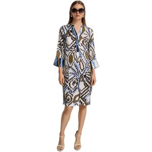 Catnoir, Dames, Jurken, Veelkleurig, Maat: XS Satijn,