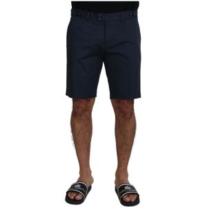 Dolce & Gabbana, Heren, Korte broeken, Blauw, Maat: XS Katoen,