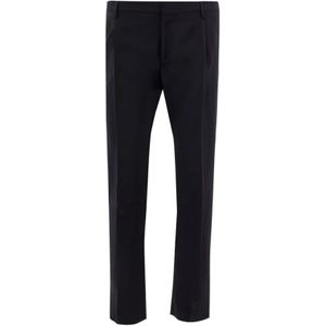 Valentino, Heren, Broeken, Zwart, Maat: 3XL Wol,