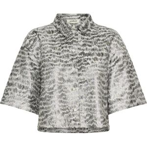 Soaked in Luxury, Dames, Blouses & Shirts, Grijs, Maat: S