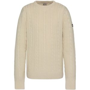 Schott Nyc, Heren, Truien, Beige, Maat: L Wol,