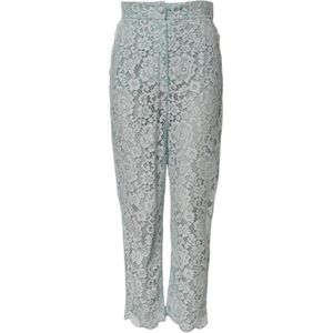 Dolce & Gabbana, Dames, Broeken, Groen, Maat: XS Katoen,