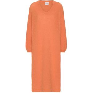 Americandreams, Dames, Jurken, Oranje, Maat: ONE Size Wol,