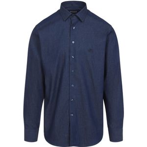 Etro, Heren, Overhemden, Blauw, Maat: 3XL Katoen,