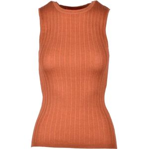 Wild Cashmere, Dames, Truien, Bruin, Maat: M Zijde,