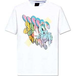 PS By Paul Smith, Heren, Tops, Wit, Maat: L Katoen,