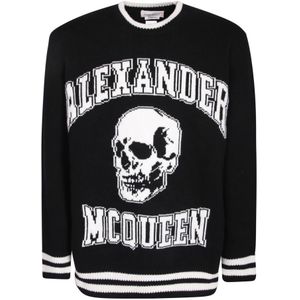 Alexander McQueen, Heren, Truien, Zwart, Maat: S Wol,