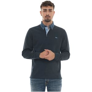 Harmont & Blaine, Heren, Tops, Blauw, Maat: 2XL Katoen,