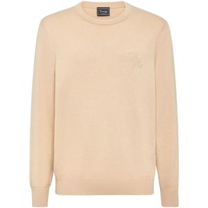 Billionaire, Heren, Truien, Beige, Maat: L Katoen,