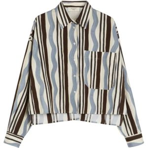 Weekend Max Mara, Dames, Blouses & Shirts, Veelkleurig, Maat: M Katoen,