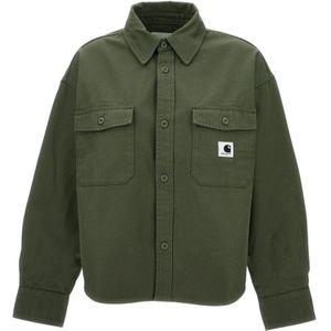 Carhartt Wip, Dames, Jassen, Groen, Maat: S Katoen,