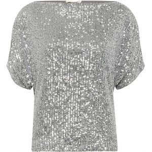 Soaked in Luxury - Suse - Blouse - Glitterend Zilver - Mouwloos