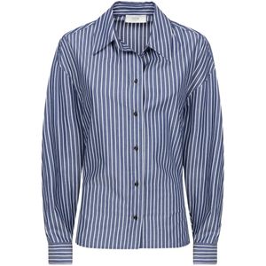 Âme, Dames, Blouses & Shirts, Blauw, Maat: M