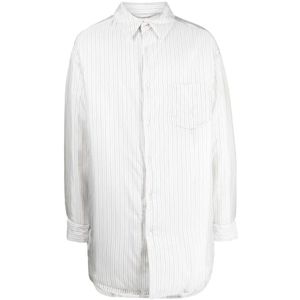 Maison Margiela, Heren, Blouses & Shirts, Wit, Maat: S Viscose,