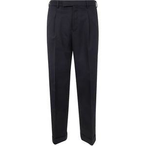 Pt01, Heren, Broeken, Zwart, Maat: XL Wol,