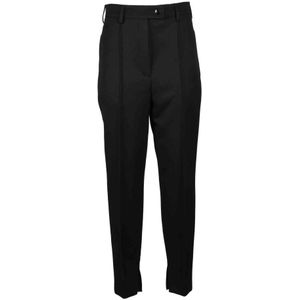 Prada, Dames, Broeken, Zwart, Maat: XS Wol,