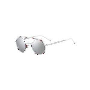 Dior Spotted Whte Red Zonnebril , White , Heren , Maat: 43 MM