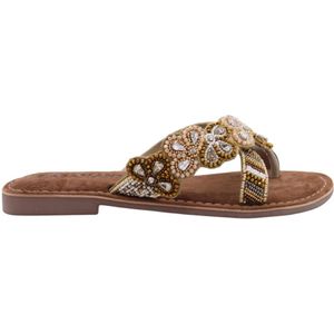 Lazamani, Dames, Schoenen, Bruin, Maat: 39 EU