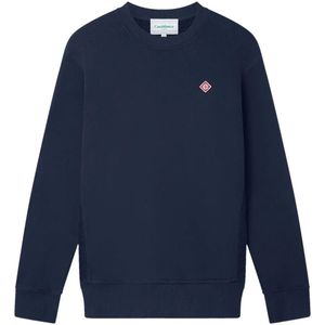 Casablanca, Heren, Sweatshirts & Hoodies, Blauw, Maat: S Katoen,