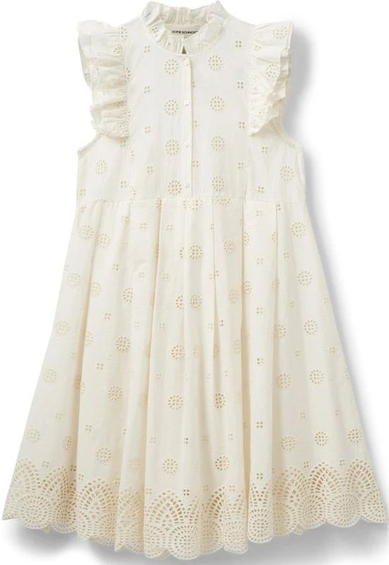 Sofie Schnoor - A-lijn Jurk - Wit - 100% Katoen