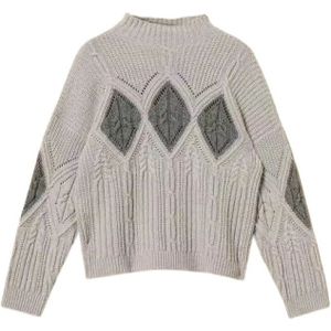 Twinset, Dames, Truien, Grijs, Maat: XS