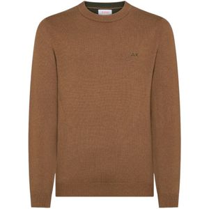 Sun68, Heren, Truien, Bruin, Maat: L Wol,