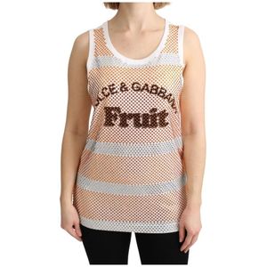 Dolce & Gabbana - Mouwloze Top - Veelkleurig - Katoen