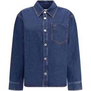 Ami Paris, Dames, Jassen, Blauw, Maat: M Katoen,