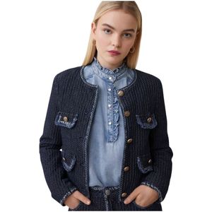 Suncoo, Dames, Jassen, Blauw, Maat: M Katoen,